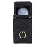 for Galaxy Shockproof with Card Slots Z Flip5 Lanyard Case Scratch-resistant Phone Protector