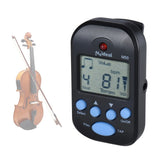 Professional Clip on Digital Beat Tempo Metronome LCD Screen Lightweight & Mini for Violin Guitar Bass Musical Instrument Black