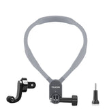 TELESIN Silicone Neck Hold Mount for GoPro Hero 11 10 9 8 7 6 5 Insta360 DJI Osmo Action Smartphone Magnetic Action Accessories