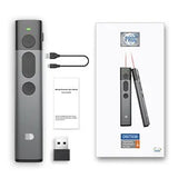 Remote, Rechargeable Wireless Presenter for PowerPoint, PowerPoint Clicker with Hyperlink