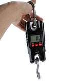 WH-C300 Portable 300kg/100g Hanging Electronic Lage Crane LCD Backlight Stainless Steel Hook Scale