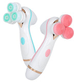 Multifunctional Electric Facial Cleansing Brush Silicone Rotating Face Brush Face Cleaner Exfoliation Massager Cleansing Machine