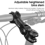 Adjustable Bicycle Variable 60 Degree Angle Aluminum Alloy Handlebar Riser Road Bike Front Fork Stem Adapter