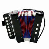 1Pc Accordion Black Beginner Musical Instrument for Fun Educational Accordion for  and Improves Cognitive Skills and Eye Hand Coordination
