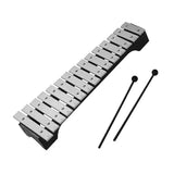 15Note Xylophone Glockenspiel Wooden Base Aluminum Bars with Mallets Percussion Musical Instrument Gift with Carrying Bag