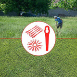 160 Pcs 8.3CM Plastic Grass Trimmer Blade Replacement Blades Lawn Mower Blades For  Einhell Lawn Mower