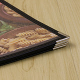 10Pcs Transparent Restaurant Menu Covers For A4 Size Book Style Cafe Bar 4 Pages 8 View