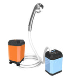 Portable Outdoor Electric Pump Rechargeable Large Capacity Hiking Traveg Camping Shower Digital Display Tool