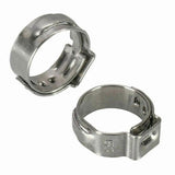 Hose Clamp, 25pcs HoseSingle Ear Stepless 5.8 23.5mm 304 Stainless Steel HoseCinch Clamp Rings forof Hose,China,5.3,6.5mm (Size : 10.3 12.8mm)