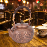 Copper Teapot - Water Boiler & Coffee Pot For Hiking, Picnic & Tea Lovers