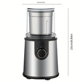 1pc Electric Grinder Coffee Spice Grinder Stainless Steel Electric Coffee Bean Grinder Gravity Electric Pepper And Salt Grinder Set