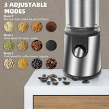 1pc Electric Grinder Coffee Spice Grinder Stainless Steel Electric Coffee Bean Grinder Gravity Electric Pepper And Salt Grinder Set