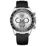 GUANQIN New Luxury 100M Waterproof Watches Sapphire Glass Luminous Automatic Week Watch Men Rubber Mechanical Steel Wristwatch