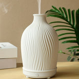 1pc Ultrasonic Aromatherapy Humidifier - Simple Style White Resin Machine for Home Decor and Room Humidification