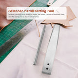 with Burr Setter Copper Rivet Fastener Install Setting Tool and Hole Punch Cutter