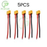1-50Pcs Plug Male Connector with 14AWG Silicon Wire for RC Lipo Battery Cable Drone XT60 Pigtail