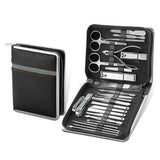 26 PCS Professional Clippers Pedicure Nail Cutter Scissor Cuticle Nipper Nails Tool Foot Face Grooming Kit Manicure Set