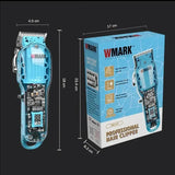 WMARK NG-412 Transparent High Torque Motor Professional Barber Oil Head Clipper Man Haircut hine Electric Hair Trimmer