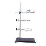 60cm Lab Stand Clamp Stand Flask Clamp Laboratory Equipment Support Stainless Steel Iron Easy to Assemble