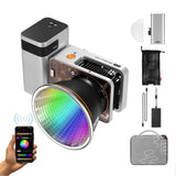 ZHIYUN Molus X60 RGB Combo COB Video Light 60W RGB Fill Light Portable LED Video Light 2700K-6500K 15 Scene Lighting Effects APP Control with Mini Ref