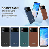 DOOGEE Cell Phone N40 Pro Smartphone 6.5 Inch 20MP Quad Camera Helio P60 6GB+128GB Cellphone 6380mAh Battery 24W Fast Charging  Russian version Brown