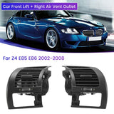 Top-Car Front Air Vent Outlet Grille Without Cup Holder For Z4 E85 E86 2002-2008 Black