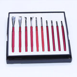 5 Size Precision Hairspring Collet Pair Watch Hand Removing Levers Steel Blade Repair Tool