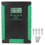 MPPT Solar Charging Controller LCD Display Solar Panel Voltage Regulator Controller for Lithium Battery 120A Rated Charging Current