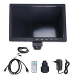 Digital Coin Microscope 10.1 Inch IPS Screen HD 16MP 1080P Soldering Microscope for Industry 100240V EU Plug