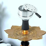 CRUSHER Arab Hookah Metal Bowl Set Charcoal Holder with Cover Heat Management System Chicha for Smoking Accessories