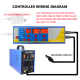 Argon arc modified cold hine thin plate pulse spot imitation laser welding controller