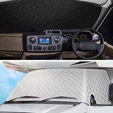 Car Winter Windscreen Covers Frost Ice Snow Shield Front Protector Portable Collapsible No Drilg Exterior Cover Parts
