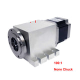 NEMA 34 Harmonic Drive Reducers A Rotary Axis Chuck 100mm 3 4 Jaws Speed Reducing Ratio 100:1 for Wood CNC Router hine