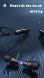 Wireless Bluetooth 5.0 Earphones Sports Running Headset  with LED Digital Display Support TF Card Noise Reduction Headphones