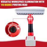 40W 4200LM Cordless LED Work Light Flashlight Outdoor Handheld Spotlight with USB Port for Milwaukee 18V Li-ion Battery