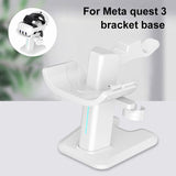 Glasses Holder Headset Charging Dock Stable VR Gaming Headst Rack Space Saving with LED Light for Meta Quest 3