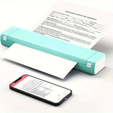 Portable wireless thermal Bluetooth mobile printer, inkless compact design