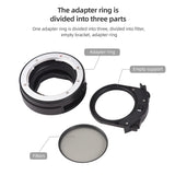 EF-EOSR PRO Adapter AF Camera Ring ND Filter Electronic Aperture Control for EF/EF-S Lens to Canon EOS RP/R5/R6/R3