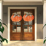 Autumn Pumpkin Harvest Festival Garland Thanksgiving Wreath Front Door Decor