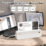 Peripage P40 A4 Thermal Portable Wireless Mobile Photo Printer - Inkless Print, Supports 2''/3''/4''/216mm/210mm A4&A5 Paper