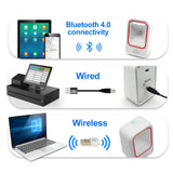 GT-7100C Supermarket Auto Sense Wechat Alipay Payment Box QR Code Reader Handfree Wireless Desktop 2D Barocde Scanner
