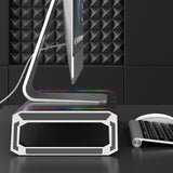 Color-changing Led Lights Ergonomic Work Setup Computer Rgb Monitor Stand Riser Strong Load-bearing for Laptop