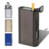 CRUSHER Automatic Case Ejection Holder Male Gadgets Windprooluminium Alloy Boxes Fashion Cigarette Box