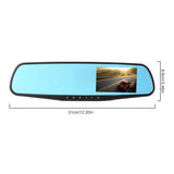 Video Recorder DVR Full Hd 1080p Reverse Image With Dual Lens Dash Cam Car Camera Mirror