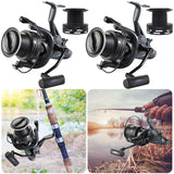 Carp Fishing Reel with 4.9:1 Gear Ratio - Metal Wheel Roller, Fishing Accessories
