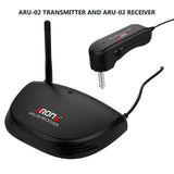 Aroma Aru-02 Guitar Wireless System Transmitter Receiver Rechargeable Musical Bass Guitars Wireless Built-In Rechargeable