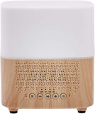 Therisches L Ultraschall Aromatherapie Spray, Basierend Auf Klassischer Holzmaserung Optik, Ausgestattet Mit Bluetooth Lautsprecher Und Wecker (helle