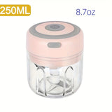 3.38 oz/8.45 oz mini electric USB chili shredder, durable ginger and vegetable shredder
