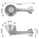 High Pressure Cast Iron Round Burner Headband 0-20 PSI Adjustable Propane Regulator Hose Replacement