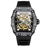 New 2022 Diamond Watch Men Brand ONOLA Luxury Automatic Mechanic Fashion Watches Man Waterpoor Montres Pour Hommes Clock